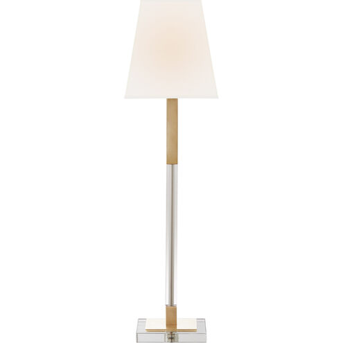 Chapman & Myers Reagan 29.75 inch 60.00 watt Antique-Burnished Brass and Crystal Buffet Lamp Portable Light