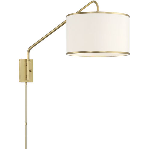 Mallory 50.5 inch 60.00 watt Soft Brass Task Sconce Wall Light