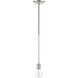 Lansdale 1 Light 5 inch Brushed Nickel Single Pendant Ceiling Light, Single