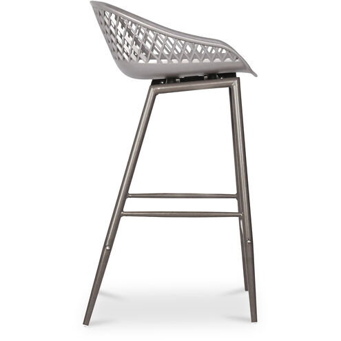 Piazza 34 inch Grey Outdoor Counter Stool