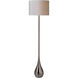 Alba 59 inch 100 watt Satin Nickel Floor Lamp Portable Light