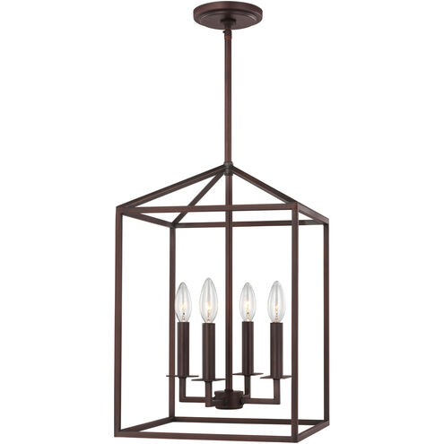 Perryton 4 Light 12.25 inch Bronze Foyer Pendant Ceiling Light, Small