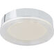 Waves LED 12 inch Chrome Flush Mount Ceiling Light