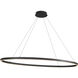 Ovale LED 27.63 inch Black Linear Pendant Ceiling Light