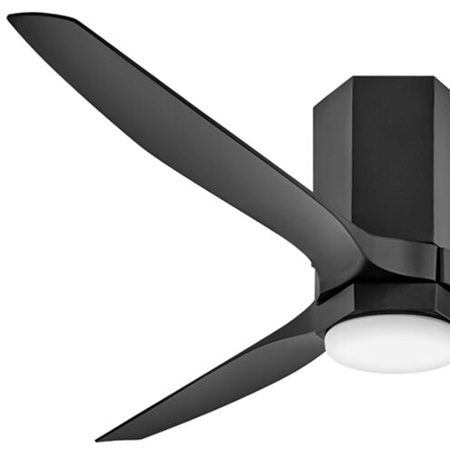 Facet 52 inch Matte Black Fan, Dual Mount