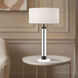 Alora Mood Sasha 31 inch 2.00 watt Matte Black and White Linen Table Lamp Portable Light