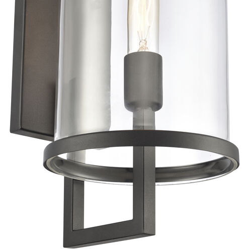 Hopkins 1 Light 24 inch Charcoal Black Outdoor Wall Sconce