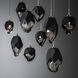 Chrysalis 10 Light 10.1 inch Sterling Pendant Ceiling Light in Black Crystal