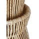 Chapman & Myers Antigua LED 9 inch Bronze and Natural Abaca Sconce Wall Light