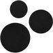 Sofia Matte Black Wall Art, 3 Piece