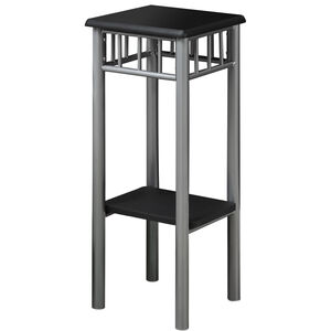Downingtown Black and Silver Accent Table or Plant Stand