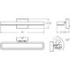 Aria 1 Light 24 inch Satin Nickel Vanity Light Wall Light, Swivel