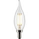 Lumos LED Candelabra 3 watt 120 2700K LED Filament, LED Filament