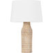 Medina 28.5 inch 15.00 watt Aged Brass and Ceramic Basketweave Table Lamp Portable Light