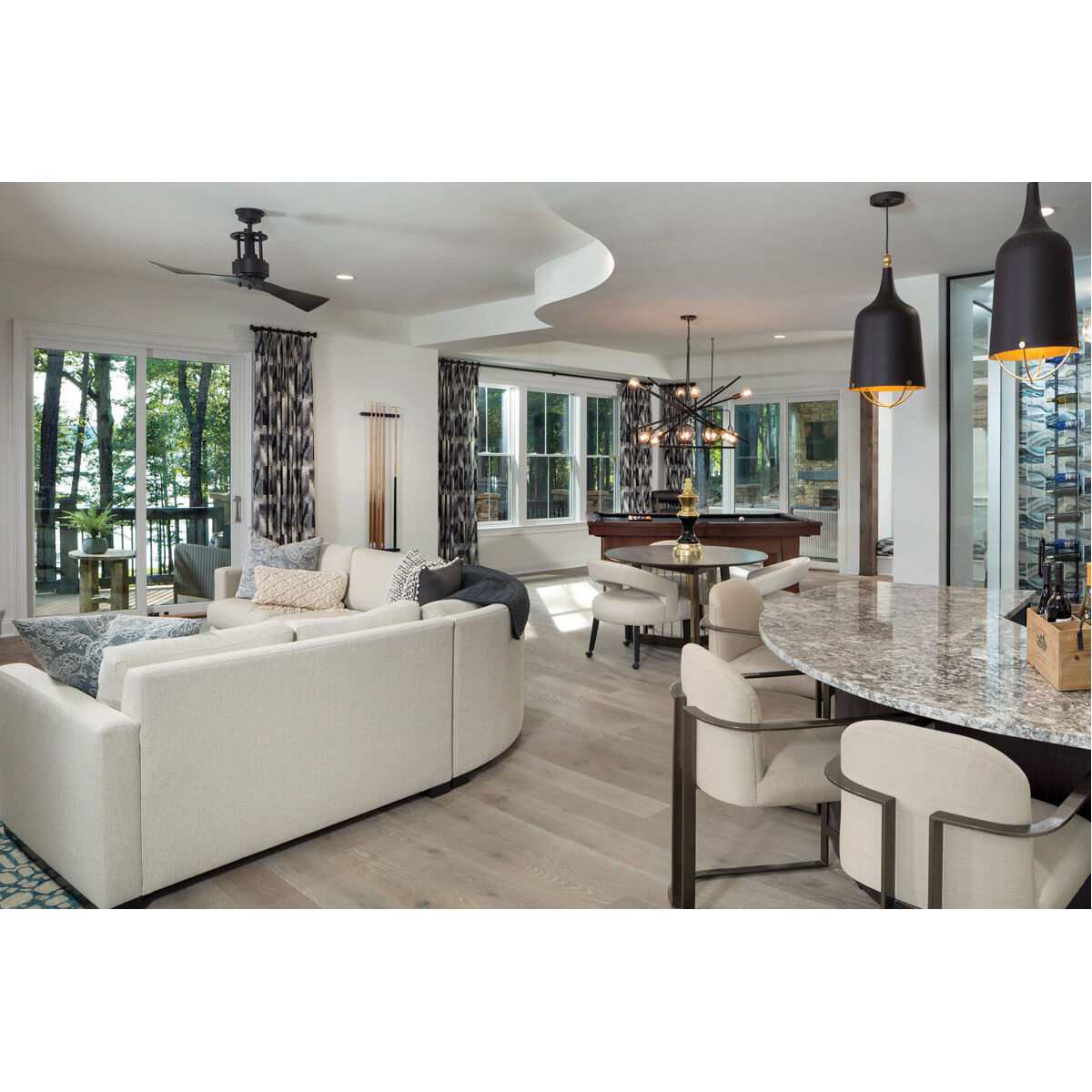 Era 1 Light Matte Black Pendant Ceiling Light, Design Series