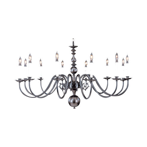 Jamestown 12 Light 48 inch Polished Brass Foyer Chandelier Ceiling Light