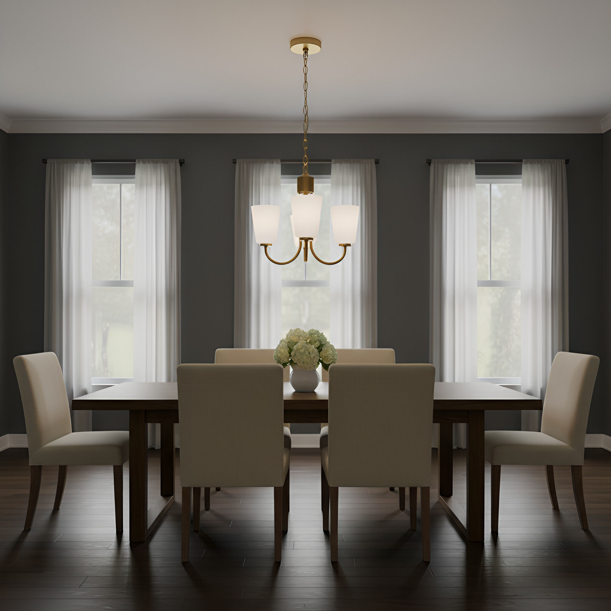 Miles 3 Light 21.50 inch Chandelier