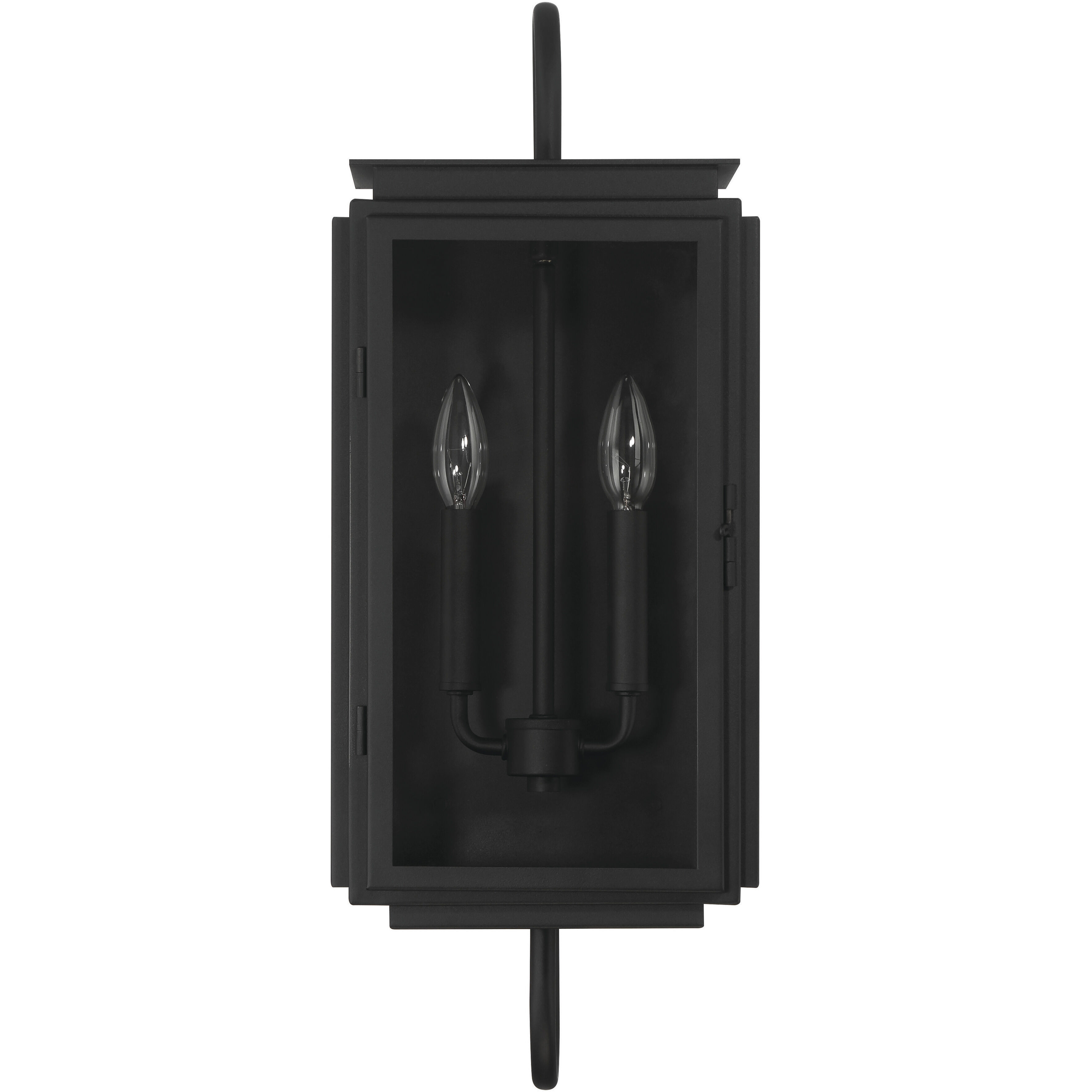 Irving 2 Light 24 inch Textured Black Outdoor Wall Lantern
