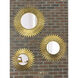 Broche 30 X 30 inch Antique Gold Wall Mirror