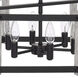 Rutland 6 Light 21.88 inch Fossil/Black Chandelier Ceiling Light