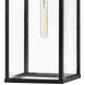 Estate Series Porter LED 29 inch Black with Burnished Bronze Outdoor Wall Mount Lantern