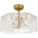 Maisie 21.75 inch Brushed Gold Fandelier