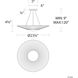 Signature Origami LED 23.8 inch Polished Chrome Pendant Ceiling Light, Schonbek Signature