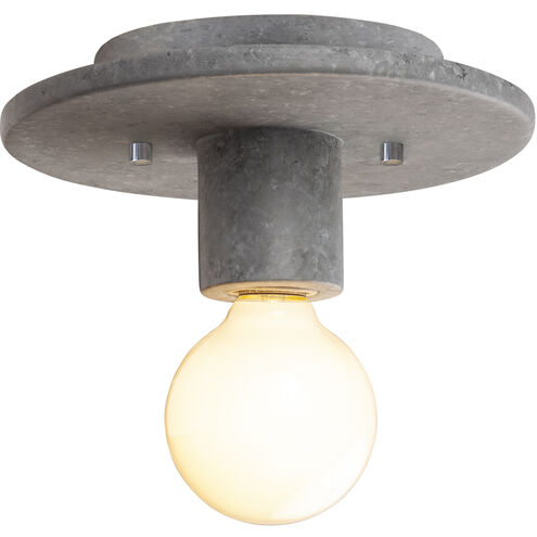Radiance Collection 1 Light 8 inch Concrete Flush Mount Ceiling Light