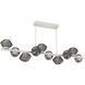 Mesa LED 58 inch Salt White Chandelier Ceiling Light, Twisted Branch