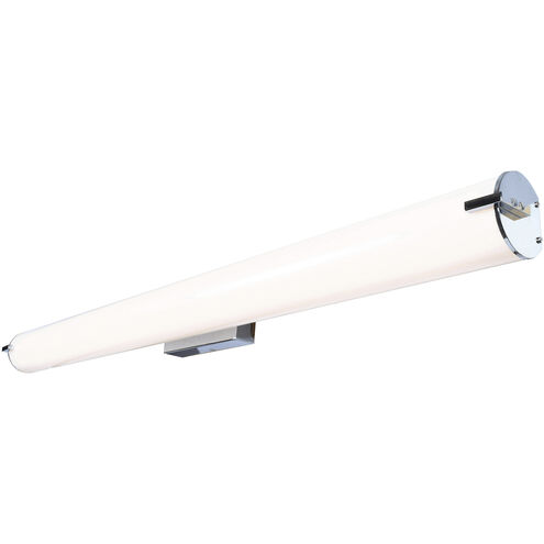 Tube LED 48.75 inch Chrome Vanity Light Wall Light