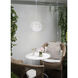 Valence 1 Light 15 inch White Pendant Ceiling Light