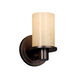 Fusion 1 Light 5 inch Dark Bronze Wall Sconce Wall Light in Droplet, Incandescent