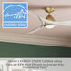 Elise 54 inch Alturas Gold with Fresh White Blades Outdoor Ceiling Fan