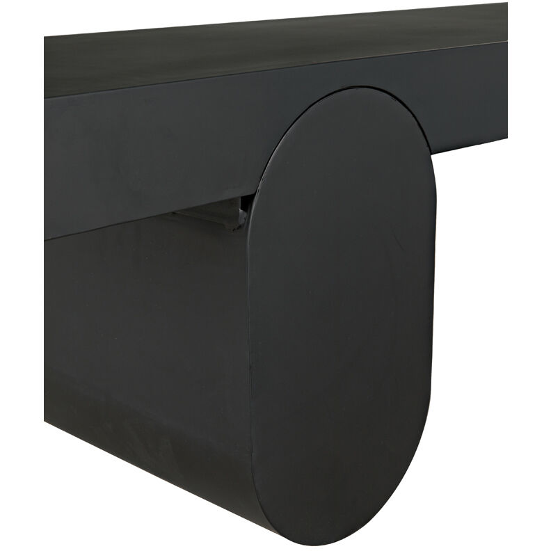 Evora 76 X 18 inch Matte Black Coffee Table