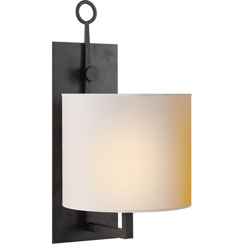 Tremble Undskyld mig Lover Visual Comfort Signature Collection | Visual Comfort S2030BR-NP Ian K.  Fowler Aspen 1 Light 7.5 inch Blackened Rust Wall Lamp Wall Light in  Natural Paper