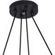 Perch 8 Light 41.25 inch Acid Dipped Black Chandelier Ceiling Light