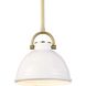 Eloise 1 Light 9.5 inch White Pendant Ceiling Light, Small