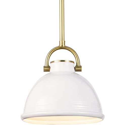 Eloise 1 Light 9.5 inch White Pendant Ceiling Light, Small