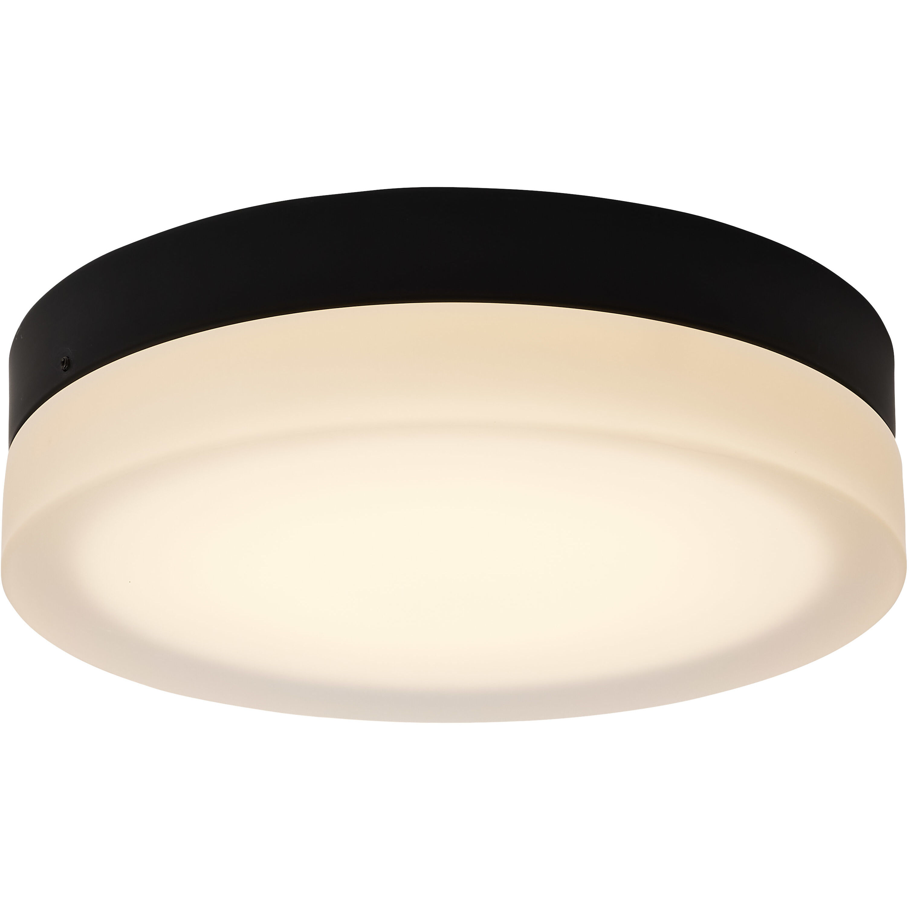 Pi LED 11 inch Black LED Flush Mount Ceiling Light