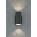 Outdoor Cylinder 1 Light 5.8 inch Anthracite LED Wall Sconce Wall Light