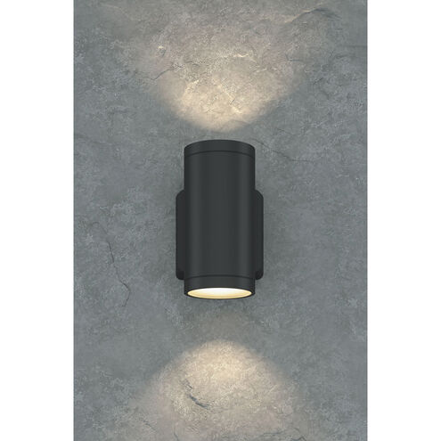 Outdoor Cylinder LED Wall Sconce Wall Light in Anthracite