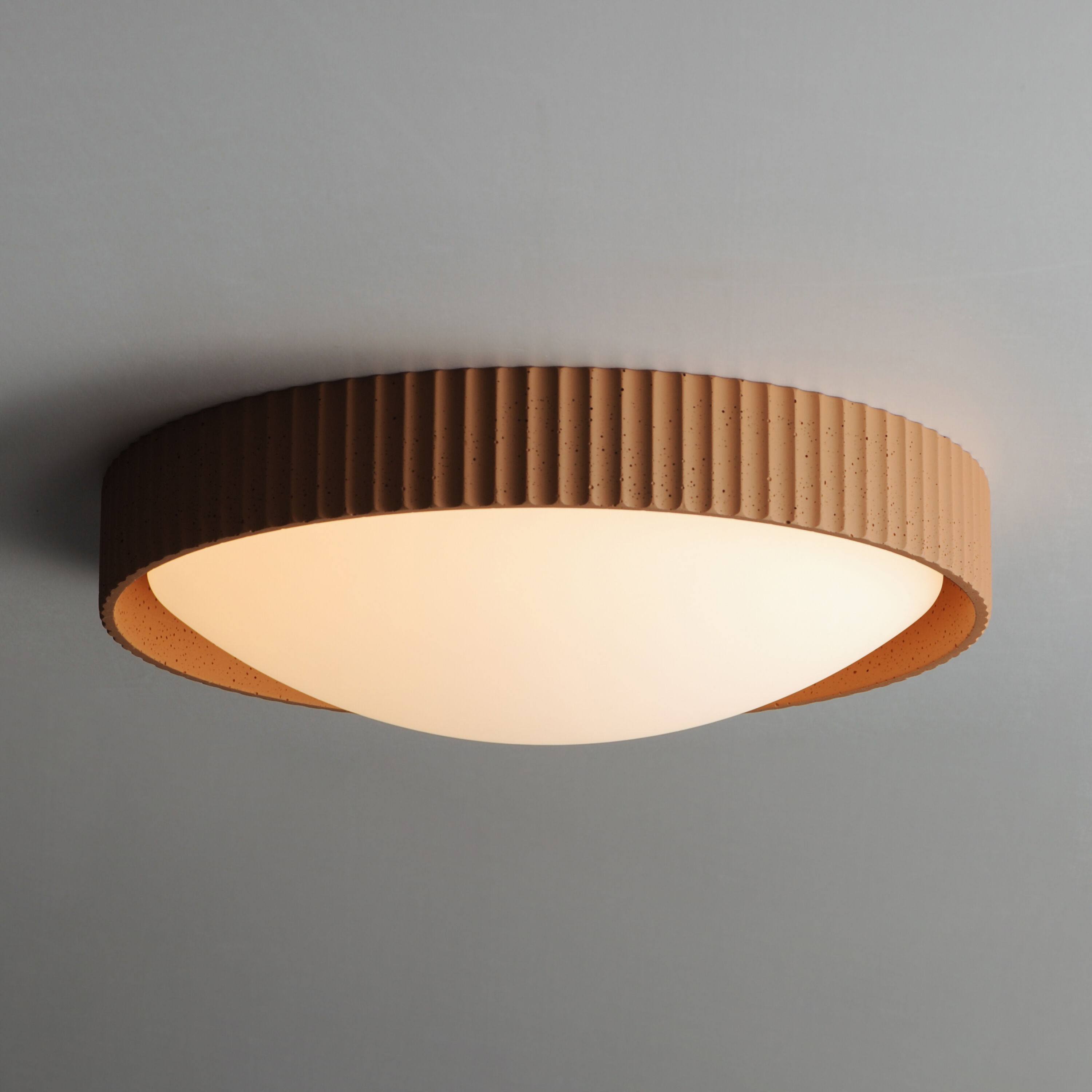 Souffle LED 18 inch Terra Cotta Flush Mount Ceiling Light