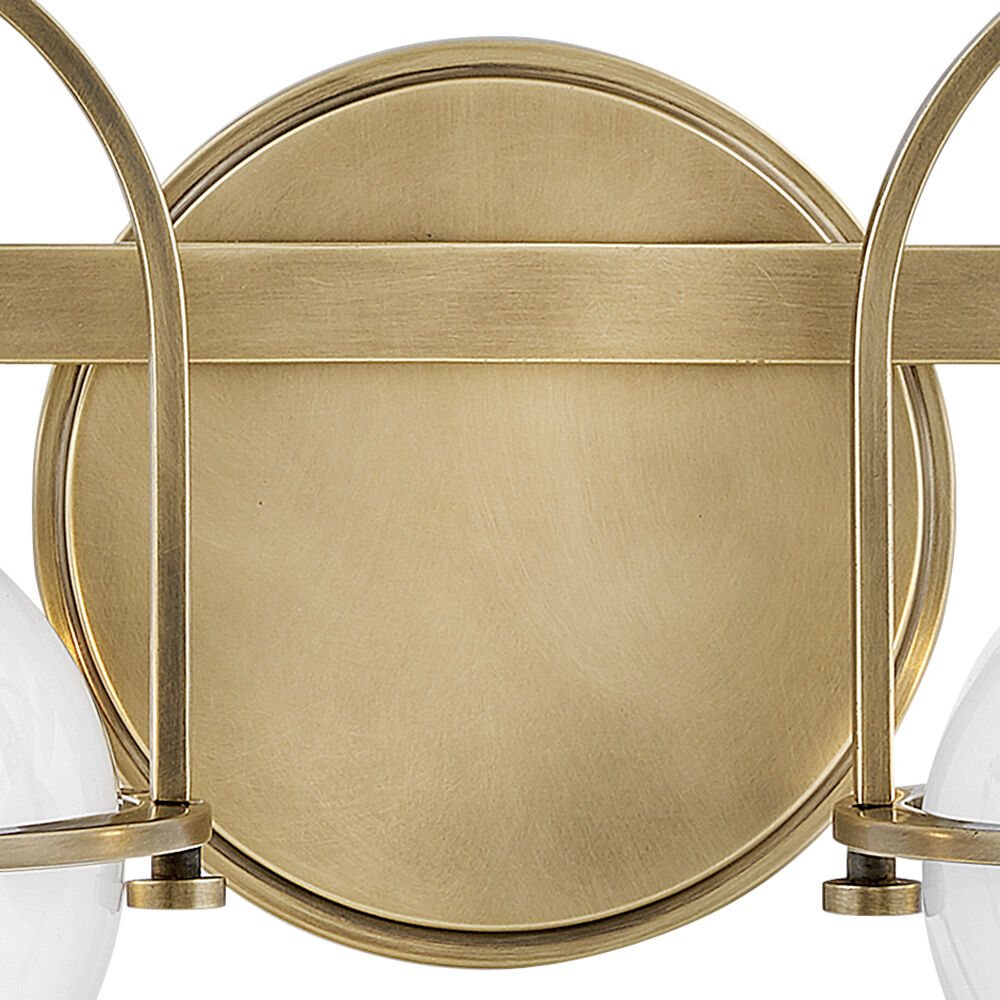 Somerset 2 Light 16 inch Heritage Brass Vanity Light Wall Light