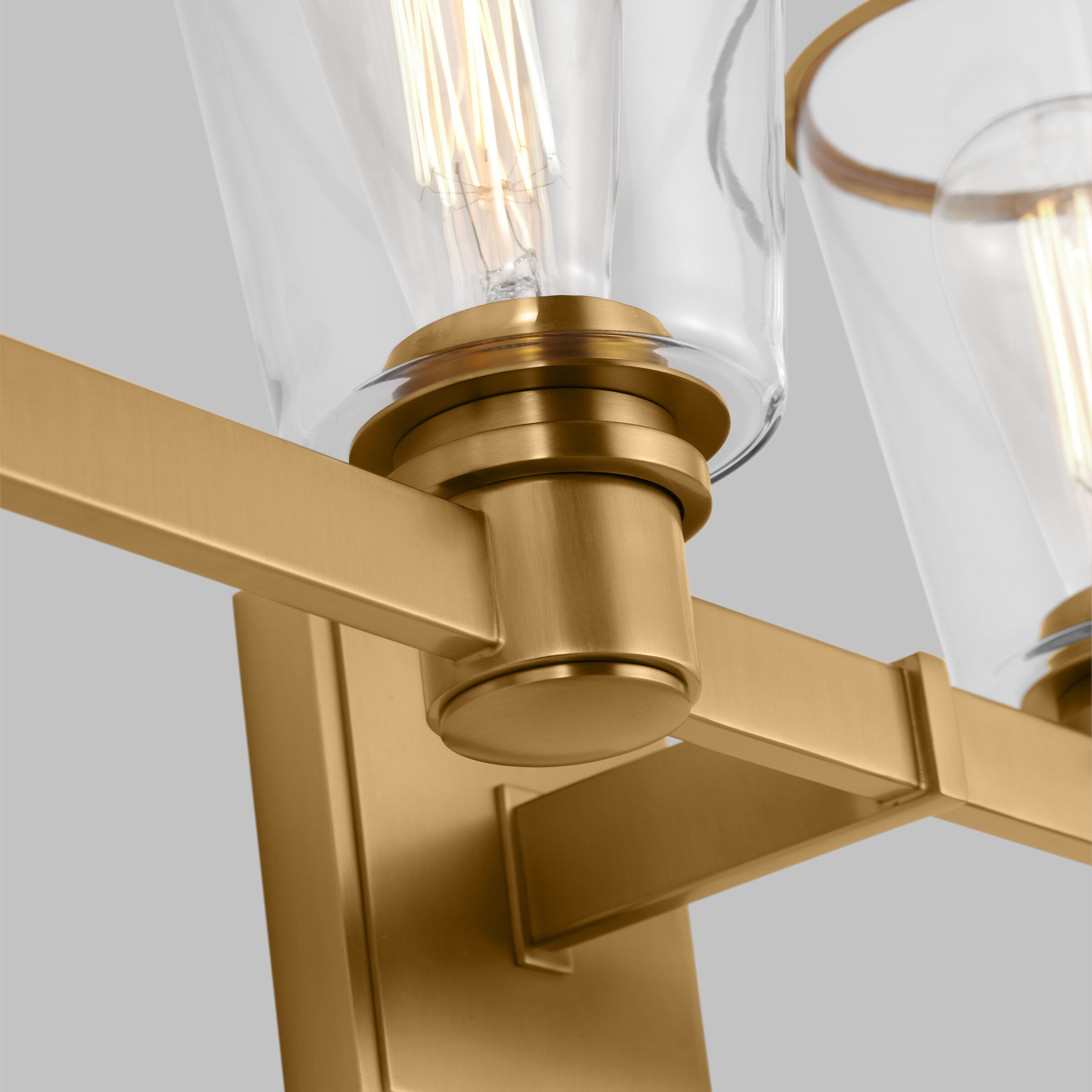 C&M by Chapman & Myers Alessa 4 Light 30.63 inch Burnished Brass Bath Vanity Wall Sconce Wall Light