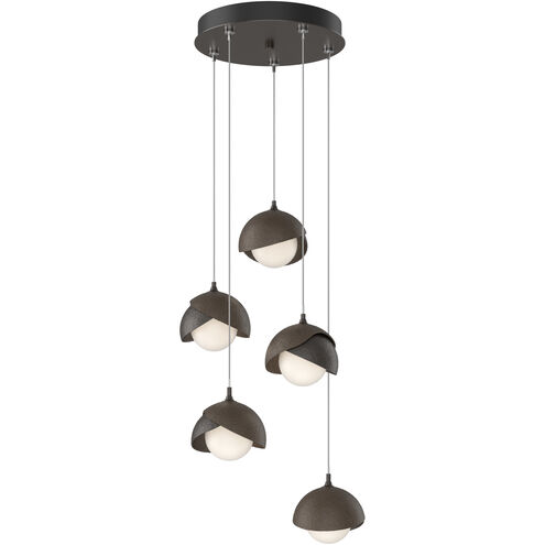 Brooklyn 5 Light 16 inch Oil Rubbed Bronze and Bronze Pendant Ceiling Light in Oil Rubbed Bronze/Bronze