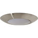 Bejamin LED 5.91 inch Brushed Polished Nickel Flushmount Ceiling Light