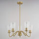 Beverly LED 23 inch Muted Brass Chandelier Ceiling Light