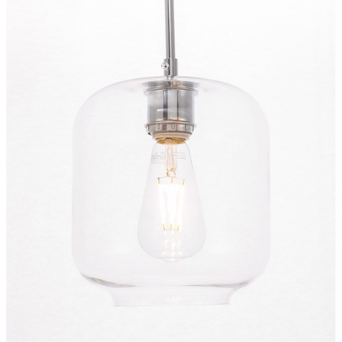 Collier 1 Light 7.3 inch Chrome Pendant Ceiling Light