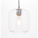 Collier 1 Light 7.3 inch Chrome Pendant Ceiling Light