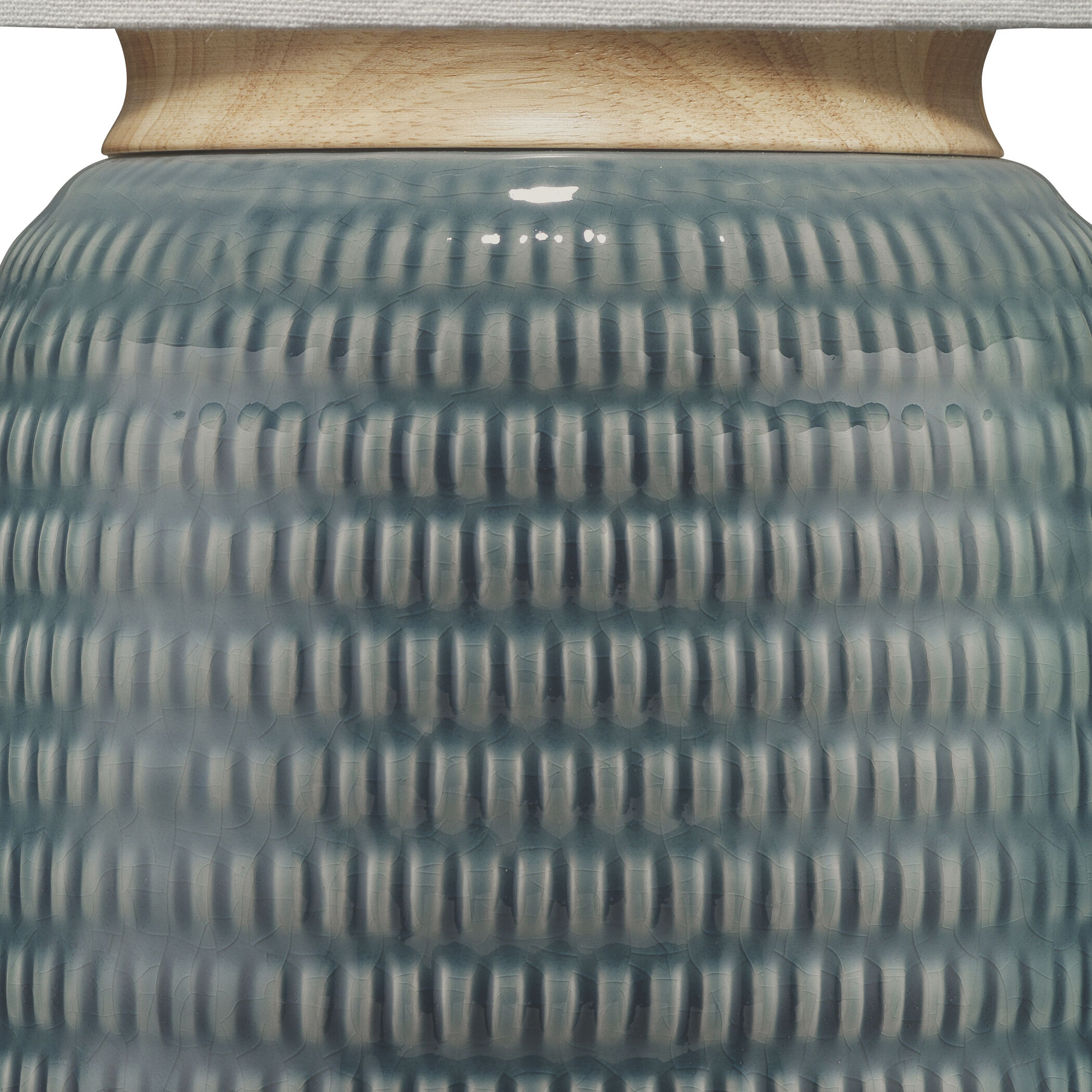 Graham 24.5 inch 150 watt Blue Table Lamp Portable Light